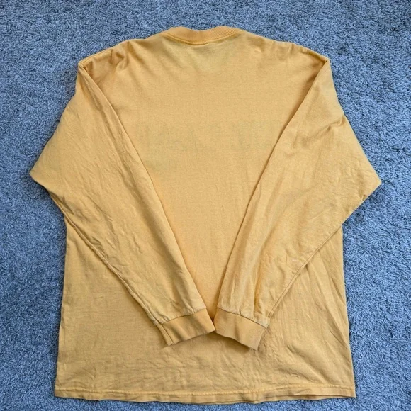 🔴Wu-Wear Shirt Size XL Wu-Tang Vintage Yellow Longsleeves Rare